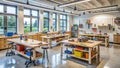 Maker Space: Exploring Creativity and Hands-on Learning  AI Generated Royalty Free Stock Photo