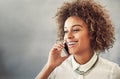 She makes every client a priority. an attractive young businesswoman making a call while working at home. Royalty Free Stock Photo