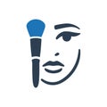 Makeup Application Face Icon Royalty Free Stock Photo