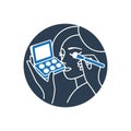 Makeup Application Palette Icon Royalty Free Stock Photo