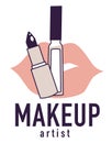 Makeup artist, beauty salon and professional facial care