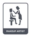 makeup artist icon in trendy design style. makeup artist icon isolated on white background. makeup artist vector icon simple and