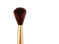 Makeup brush for applying face powder isolated on white background. blush powder. Royalty Free Stock Photo