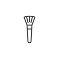 Makeup brush line icon Royalty Free Stock Photo