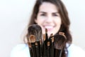 Makeup Brushes Royalty Free Stock Photo