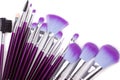 Makeup brushes set Royalty Free Stock Photo