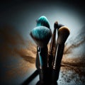 Makeup brushes Royalty Free Stock Photo