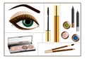 Makeup collage, cdr vector