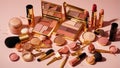 makeup cosmetics concept a fashion visage banner modern collection