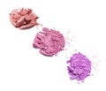 Makeup cosmetics. Eyeshadow crushed palette, colorful eye shadow