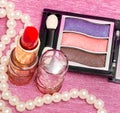 Makeup Cosmetics Indicates Lip Sticks And Beauty Royalty Free Stock Photo