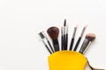 Makeup cosmetics tools background and beauty cosmetics, products and facial cosmetics package lipstick, Royalty Free Stock Photo