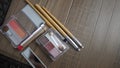 Makeup essentials kit Lipsstick Brushes and powder