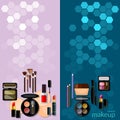 Makeup fashion concept professional make-up details