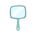 makeup hand mirror cartoon vector illustration