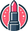 Makeup Lipstick Logo Template Vector