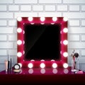 Makeup Mirror Composition Royalty Free Stock Photo