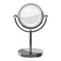 Makeup mirror icon, gray monochrome style Royalty Free Stock Photo