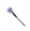 Makeup powder brush crystal pattern on white background Royalty Free Stock Photo