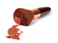 Makeup Powder and Brush Royalty Free Stock Photo