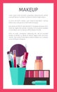 Makeup Tools and Decorative Cosmetics Promo Poster