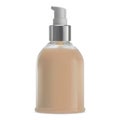 Makeup pump bottle mockup. Cosmetic packaging