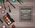 Makeup Realistic Background Royalty Free Stock Photo