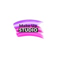 Makeup studio logo design template.