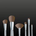 Makeup tools background vector