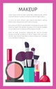 Makeup Tools and Decorative Elements Promo Poster