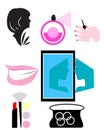 Makeup tools Royalty Free Stock Photo
