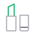 Makeup colour line vector icon Royalty Free Stock Photo