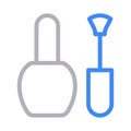 Makeup colour line vector icon Royalty Free Stock Photo