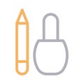 Makeup colour line vector icon Royalty Free Stock Photo