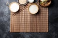 Makgeolli rice wine is one of the oldest korean traditional fermented alcoholic drinks