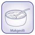 makgeolli. Vector illustration decorative design Royalty Free Stock Photo