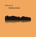 Makhachkala, Russia, city silhouette
