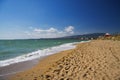 Makhachkala view from the beach Royalty Free Stock Photo