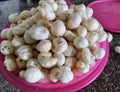 Makhana, also called as Lotus Seeds or Fox Nuts. Royalty Free Stock Photo