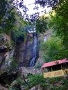 Makhuntseti waterfall, Adjaria, Georgia Royalty Free Stock Photo