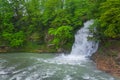 Makhuntseti waterfall at spring in south western Georgia