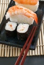 Maki and Nigiri Sushi Royalty Free Stock Photo