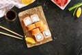 Maki Philadelphia Sushi Rolls Royalty Free Stock Photo