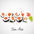 Maki with salmon set