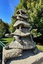 Makinauk turtles sculpture on Mackinac Island in Michigan Royalty Free Stock Photo