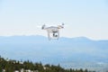 Drone in Mountains Sky Royalty Free Stock Photo