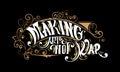 MAKING ART NOT WAR lettering custom style design Royalty Free Stock Photo