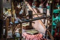 Making of bamboo umbrellas