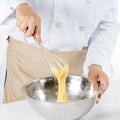 Making banana cake Royalty Free Stock Photo