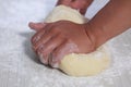 Making Bread Dough Royalty Free Stock Photo